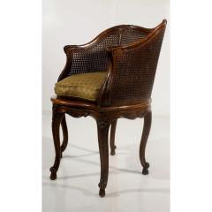 Antique French Regency Double Cane Walnut Chair - 3378896