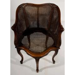 Antique French Regency Double Cane Walnut Chair - 3378936