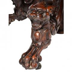 Antique French Renaissance Revival Pedestal Oval Dining Table - 167199