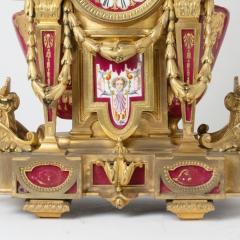 Antique French S vres Porcelain and Gilt Bronze Ormolu Mounted Clock - 4315961