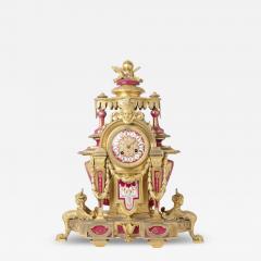 Antique French S vres Porcelain and Gilt Bronze Ormolu Mounted Clock - 4319710