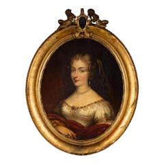 Antique French School Oil Painting Portrait of a Lady - 4342672