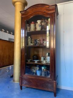 Antique French Showcase Bookcase Louise Philippe 1850s - 2737635