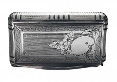 Antique French Silver Artist Palette Box Paris C 1890 Adolphe Frontin  - 4389884