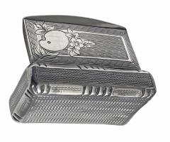 Antique French Silver Artist Palette Box Paris C 1890 Adolphe Frontin  - 4389888
