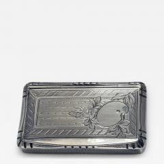 Antique French Silver Artist Palette Box Paris C 1890 Adolphe Frontin  - 4393208