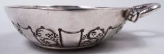 Antique French Silver Grapevine Wine Taster - 3798506