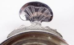 Antique French Silver Wine Taster with Scallop Shell Handle 18th C - 3983804