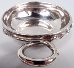 Antique French Silver Wine Taster with Snake Handle 18th C - 3983810
