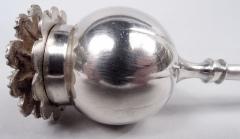 Antique French Silver Wine Taster with Snake Handle 18th C - 3983852