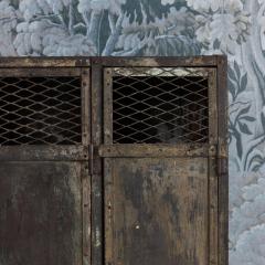 Antique French Slate Mine Metal Lockers circa 1900 - 4598725