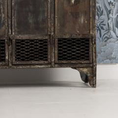 Antique French Slate Mine Metal Lockers circa 1900 - 4598726