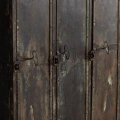 Antique French Slate Mine Metal Lockers circa 1900 - 4598727