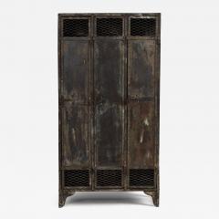 Antique French Slate Mine Metal Lockers circa 1900 - 4603436