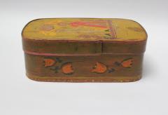 Antique French Storage Box with Hand Painted Clown Motif - 2311435