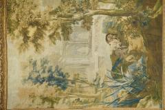 Antique French Tapestry 7 11 x 10 4  - 4241463