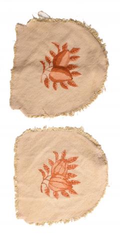 Antique French Tapestry Pair 16 x 16 - 4240682