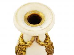 Antique French White Marble And Gilt Bronze Cassolettes - 4202519