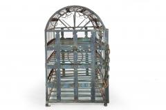 Antique French Wrought Iron Chest Wine Storage Rack for 28 Bottles - 4500357