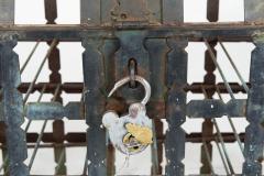 Antique French Wrought Iron Chest Wine Storage Rack for 28 Bottles - 4500360