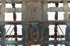 Antique French Wrought Iron Chest Wine Storage Rack for 28 Bottles - 4500361