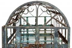 Antique French Wrought Iron Chest Wine Storage Rack for 28 Bottles - 4500362