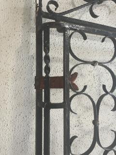 Antique French Wrought Iron Entry Gate - 4210480