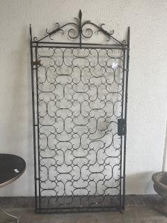 Antique French Wrought Iron Entry Gate - 4210491