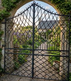 Antique French Wrought Iron Gate - 4702427