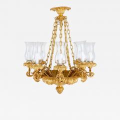 Antique French gilt bronze Louis Philippe chandelier - 3620121