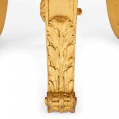 Antique French giltwood and marble stand - 4448552