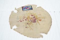 Antique French tapestry seat cover Circa 1890 one of pair 110 x 20  - 4241019
