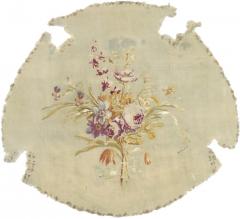 Antique French tapestry seat cover Circa 1890 one of pair 110 x 20  - 4242230