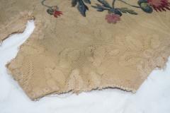 Antique French tapestry seat cover Circa 1890 one of pair 24 x 28 - 4240691