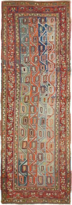 Antique Genje Kazak Rug 3 11 x 11 1  - 4460970