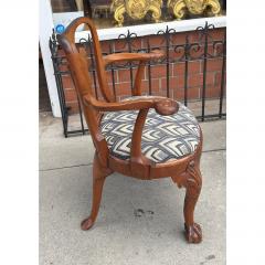 Antique George I Swan Handle Mahogany Arm Chair - 4690265