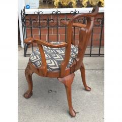 Antique George I Swan Handle Mahogany Arm Chair - 4690268