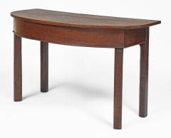 Antique George II Oak D End Table - 4546992