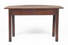 Antique George II Oak D End Table - 4546997