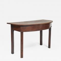 Antique George II Oak D End Table - 4552126