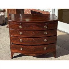 Antique George III Flame Mahogany Inlaid Commode - 3737385