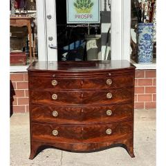 Antique George III Flame Mahogany Inlaid Commode - 3737392