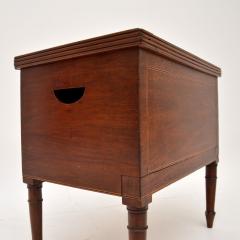 Antique Georgian Leather Top Storage Box on Legs - 3254598