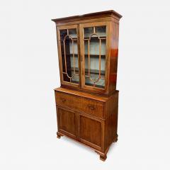 Antique Georgian Mahogany Butler s Secretary Bookcase - 4464181