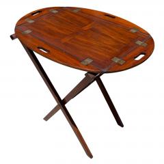 Antique Georgian Mahogany Butlers Tray on Stand c 1800 - 4648819