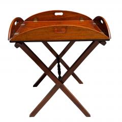 Antique Georgian Mahogany Butlers Tray on Stand c 1800 - 4648821