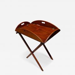 Antique Georgian Mahogany Butlers Tray on Stand c 1800 - 4649462