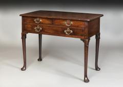 Antique Georgian Mahogany Three Drawer Sidetable - 1187443