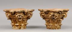 Antique Georgian Pair Gilded Capitals Circa 1770 - 1826752