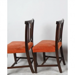 Antique Georgian Style Mahogany Dining Chairs a Pair - 2850086